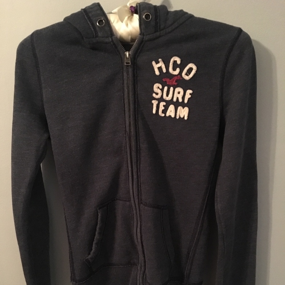 Girls blue Hollister hoodie